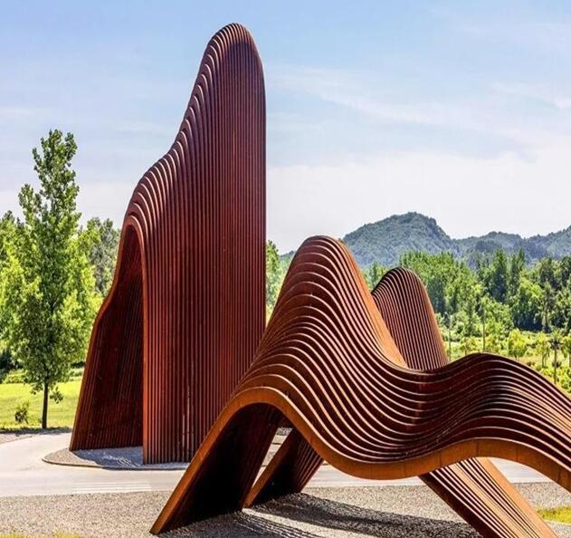 唐县锈钢板造型